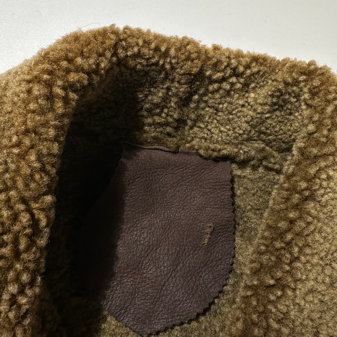 램스킨 시어링 싱글 무스탕 자켓 상품이미지5