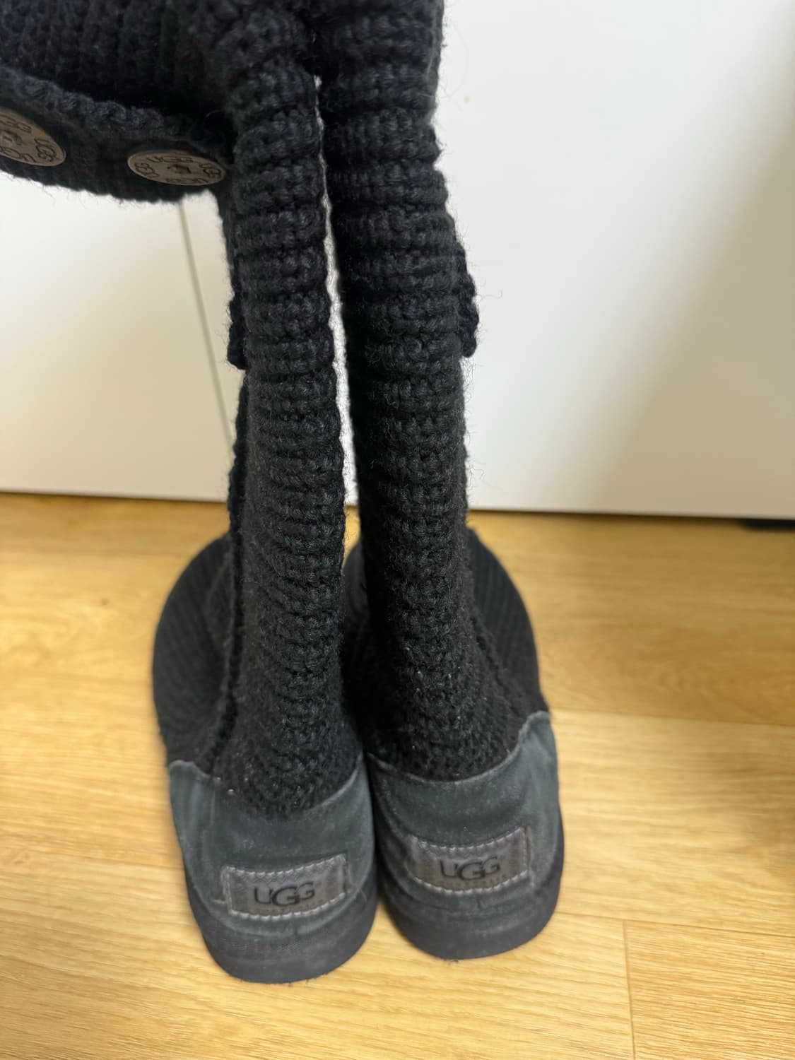 어그 니트 카디 니트 부츠 블랙 250 상품이미지5