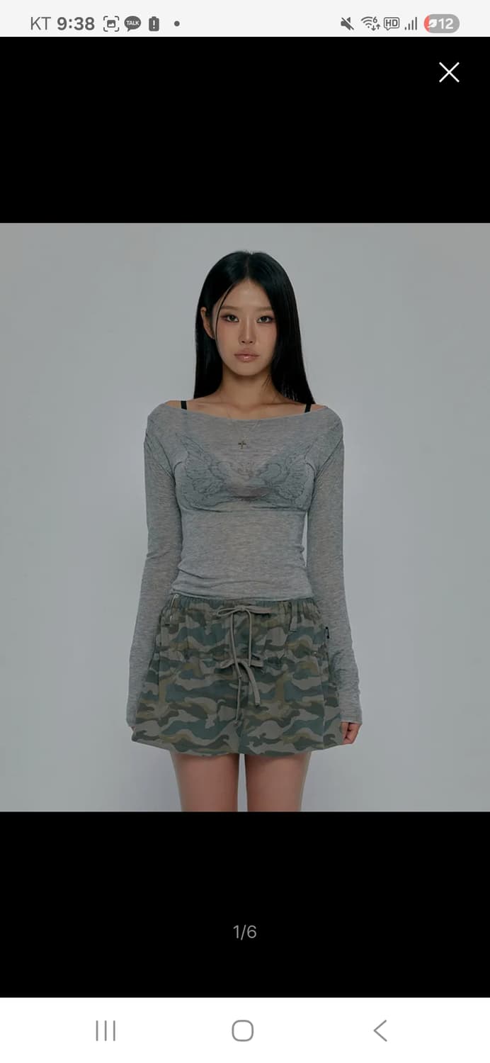 HEART WING SHEER LONG SLEEVE_GREY 상품이미지1