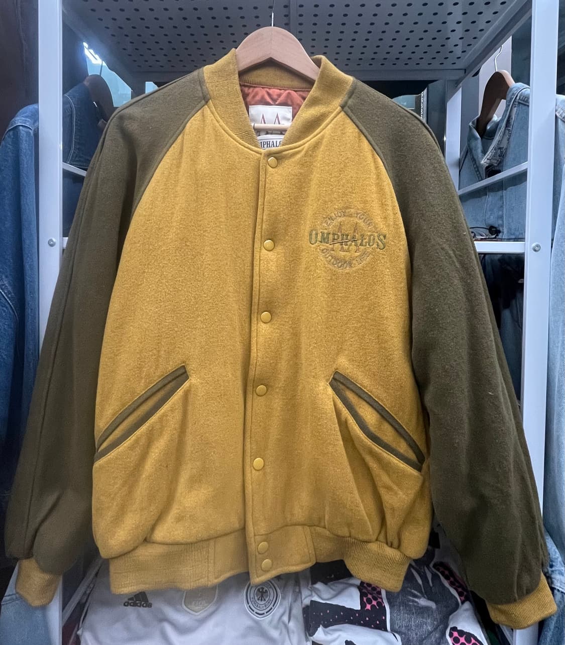 90s 옴팔로스 야구 점퍼 배색 자켓 상품이미지2