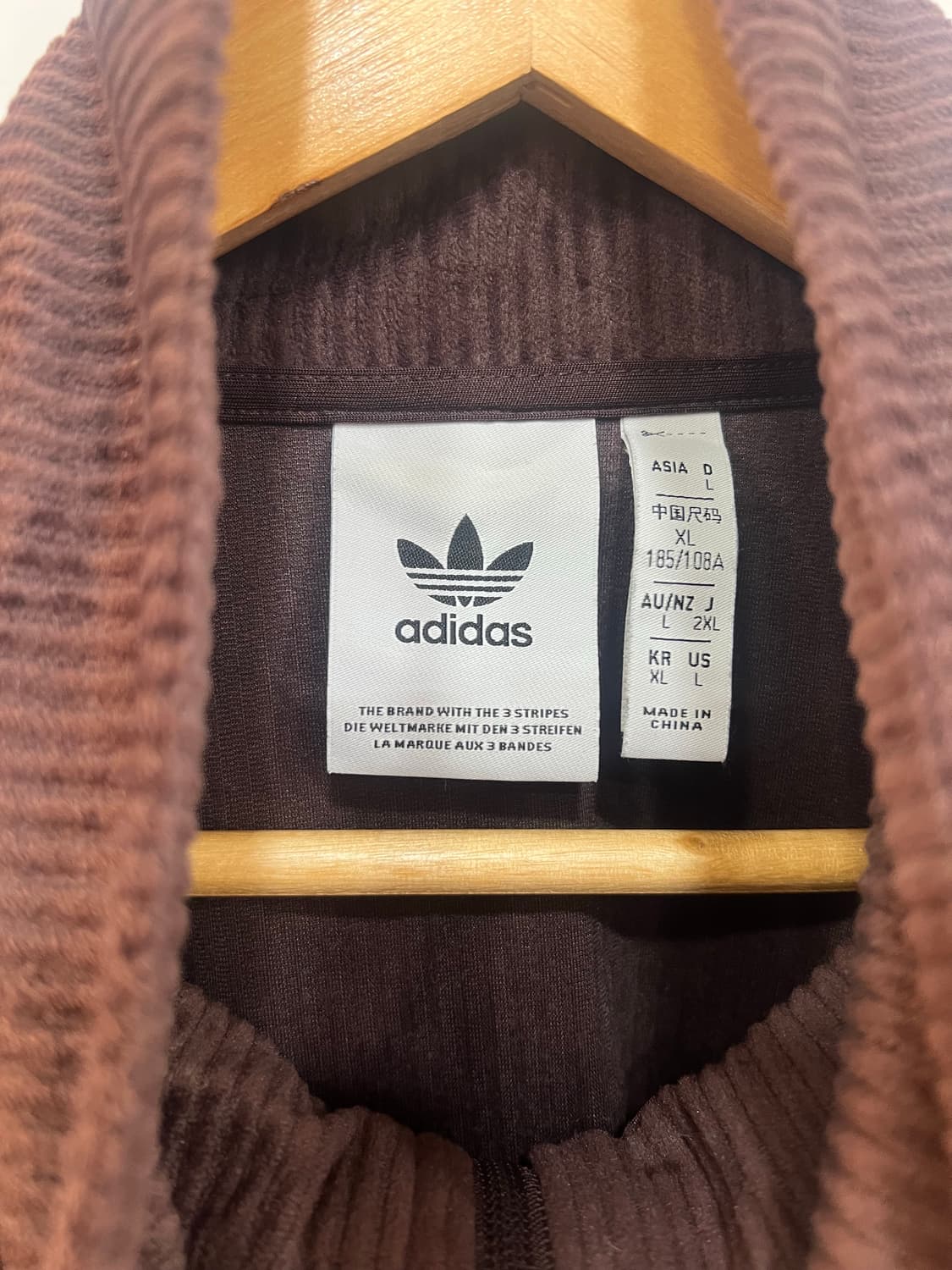 아디다스 코듀로이 브라운 져지 상품이미지4