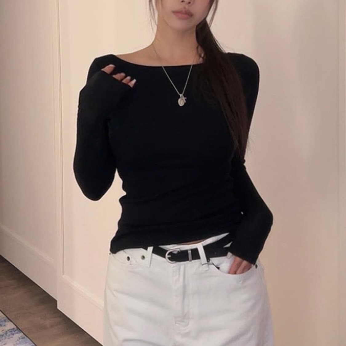 히프나틱 뉴비스 시스루 티 상품이미지1