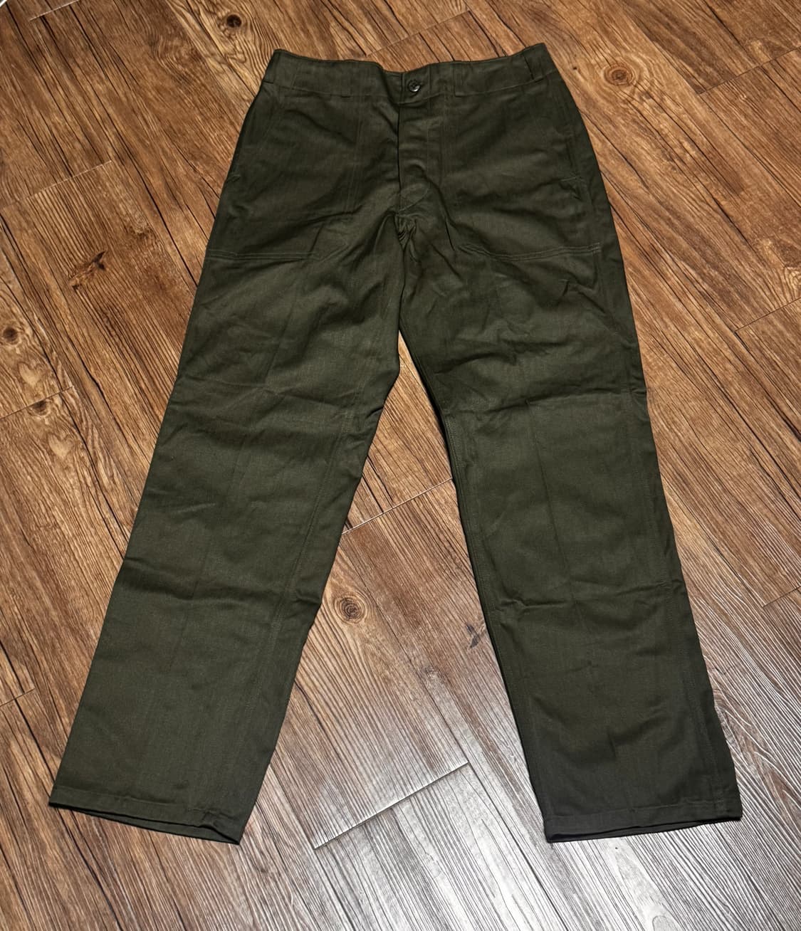 [30] 밀리터리 데드스탁 헤링본 트윌 버튼 플라이 팬츠 상품이미지2