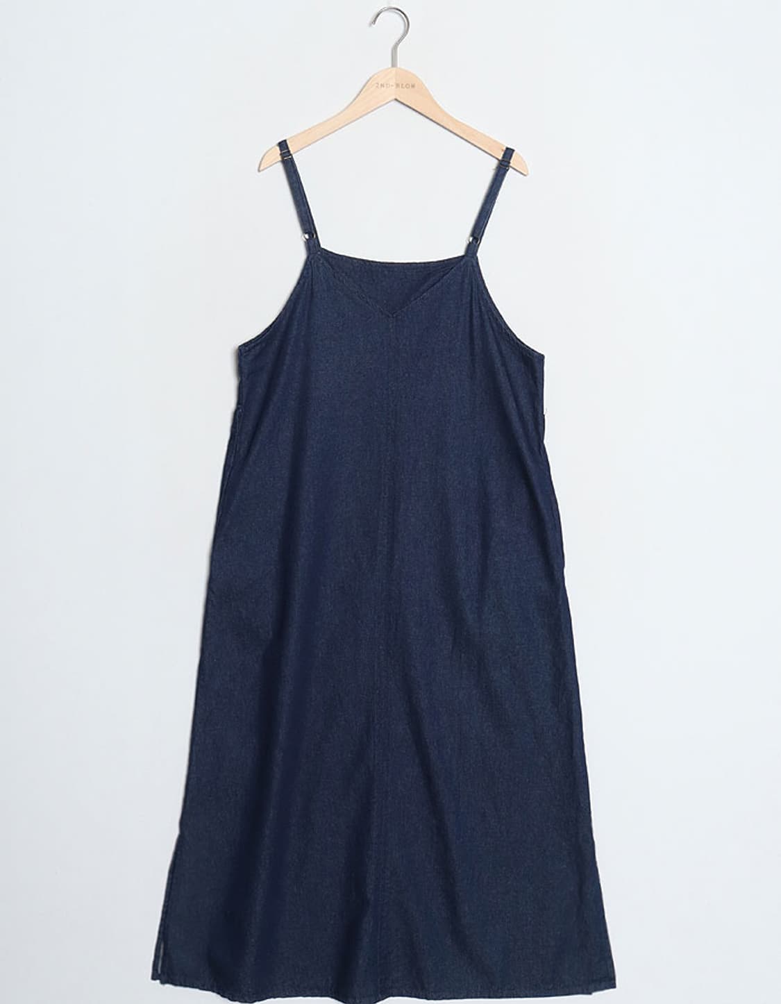 Non Camisole Denim One-Piece 상품이미지1