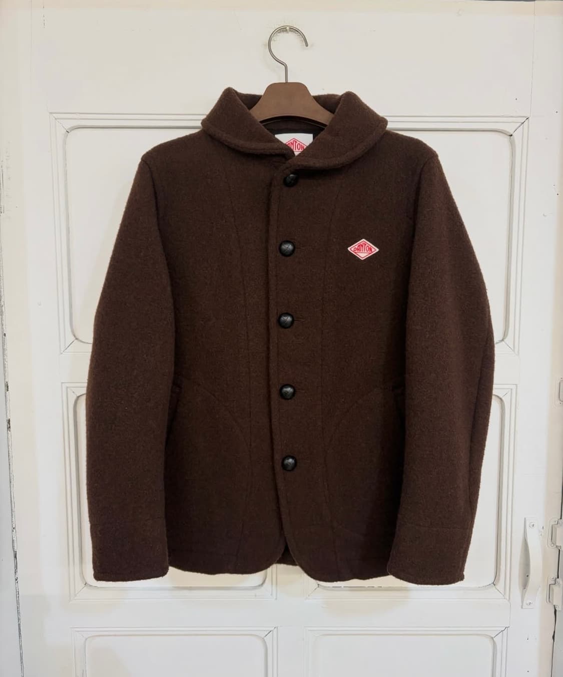 단톤 라운드 칼라 울 코트 상품이미지4