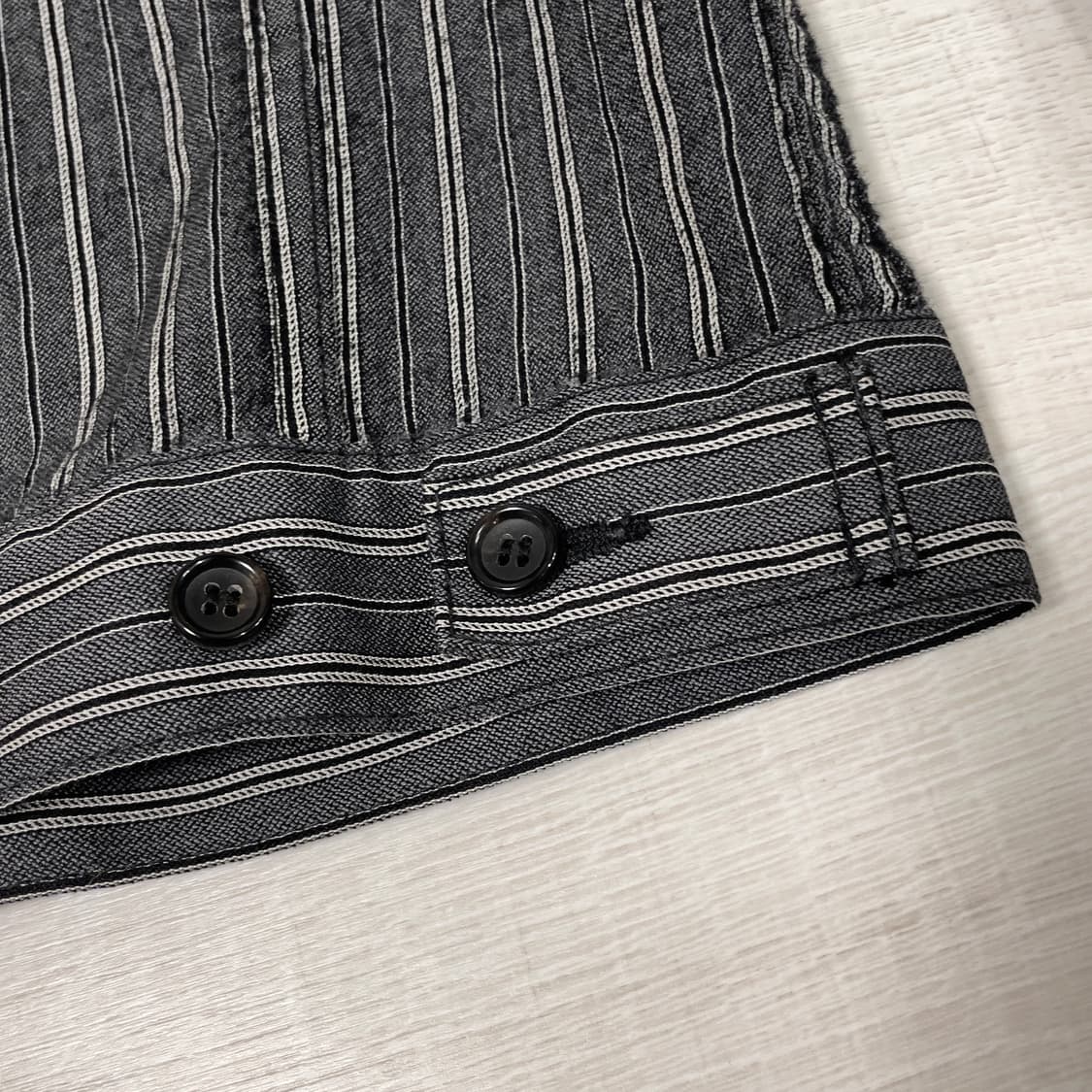 꼼데가르송 옴므 체인 봉제 스트라이프 트러커 자켓 상품이미지6