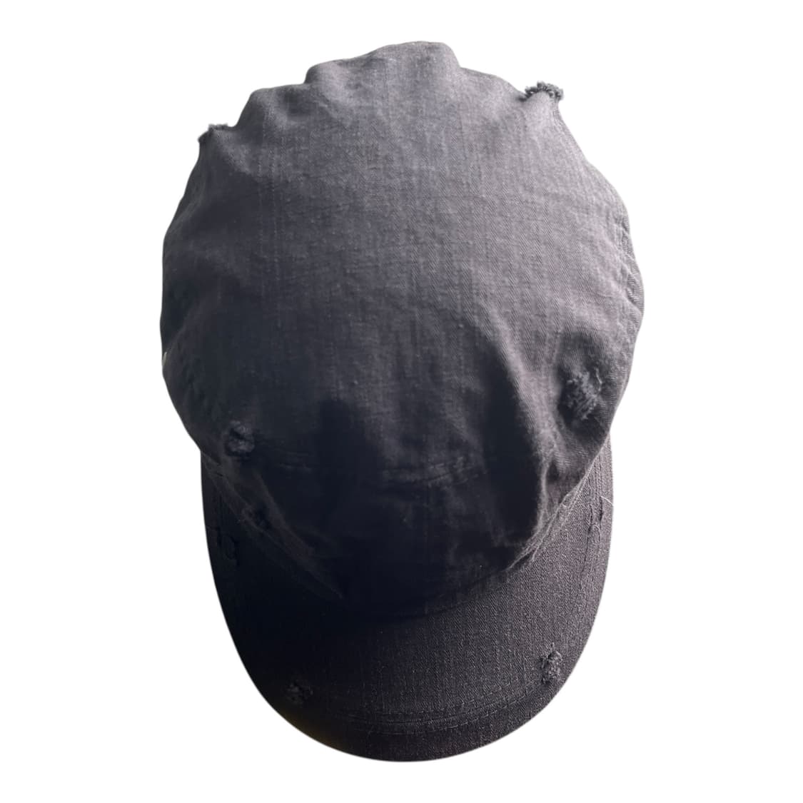 데미지 워싱 밀리테리 캡 블랙 상품이미지5