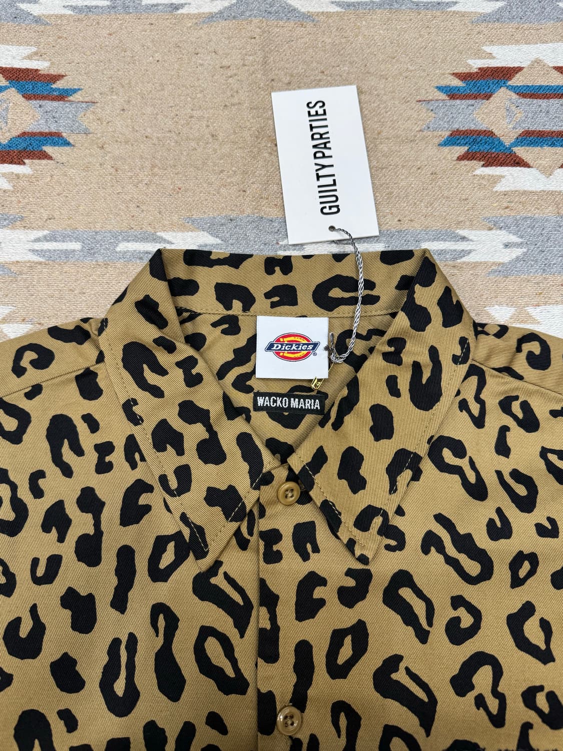 [M-XL] 와코마리아 x 디키즈 워크 셔츠 레오파드 (Type-2) 상품이미지3