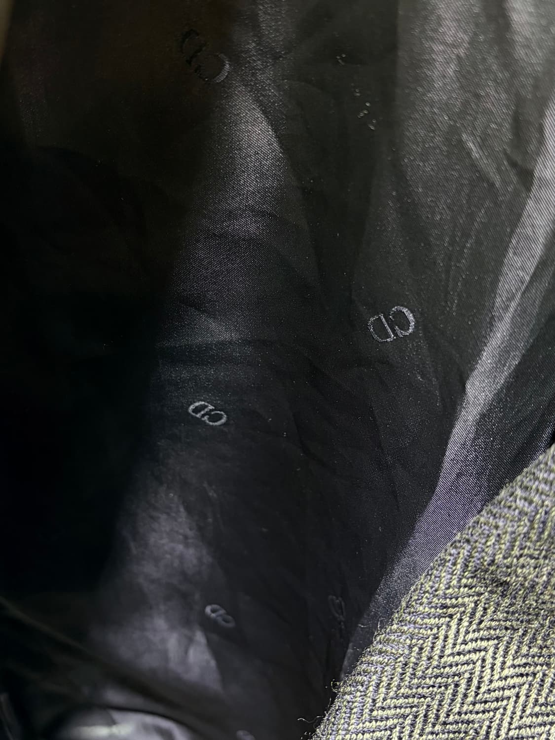 M DIOR 디올 투포켓 딥그린 패턴 블레이저 상품이미지4