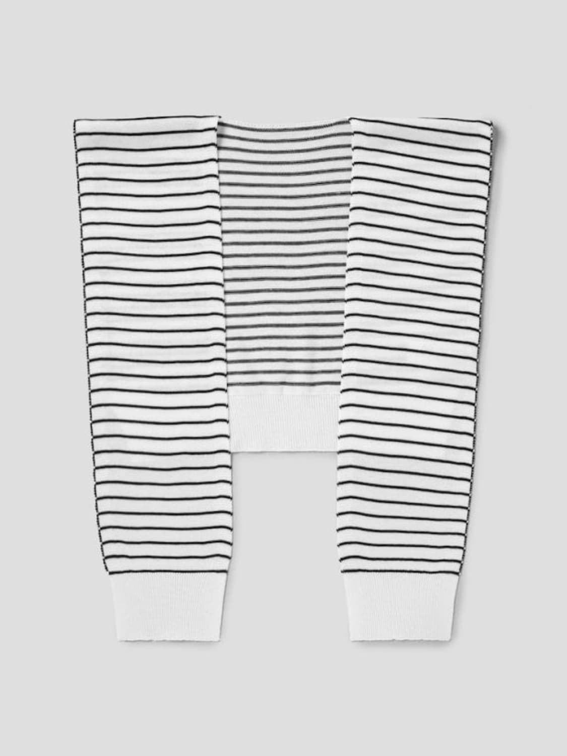 에잇세컨즈 스트라이프 가디건형 머플러 아이보리 상품이미지2