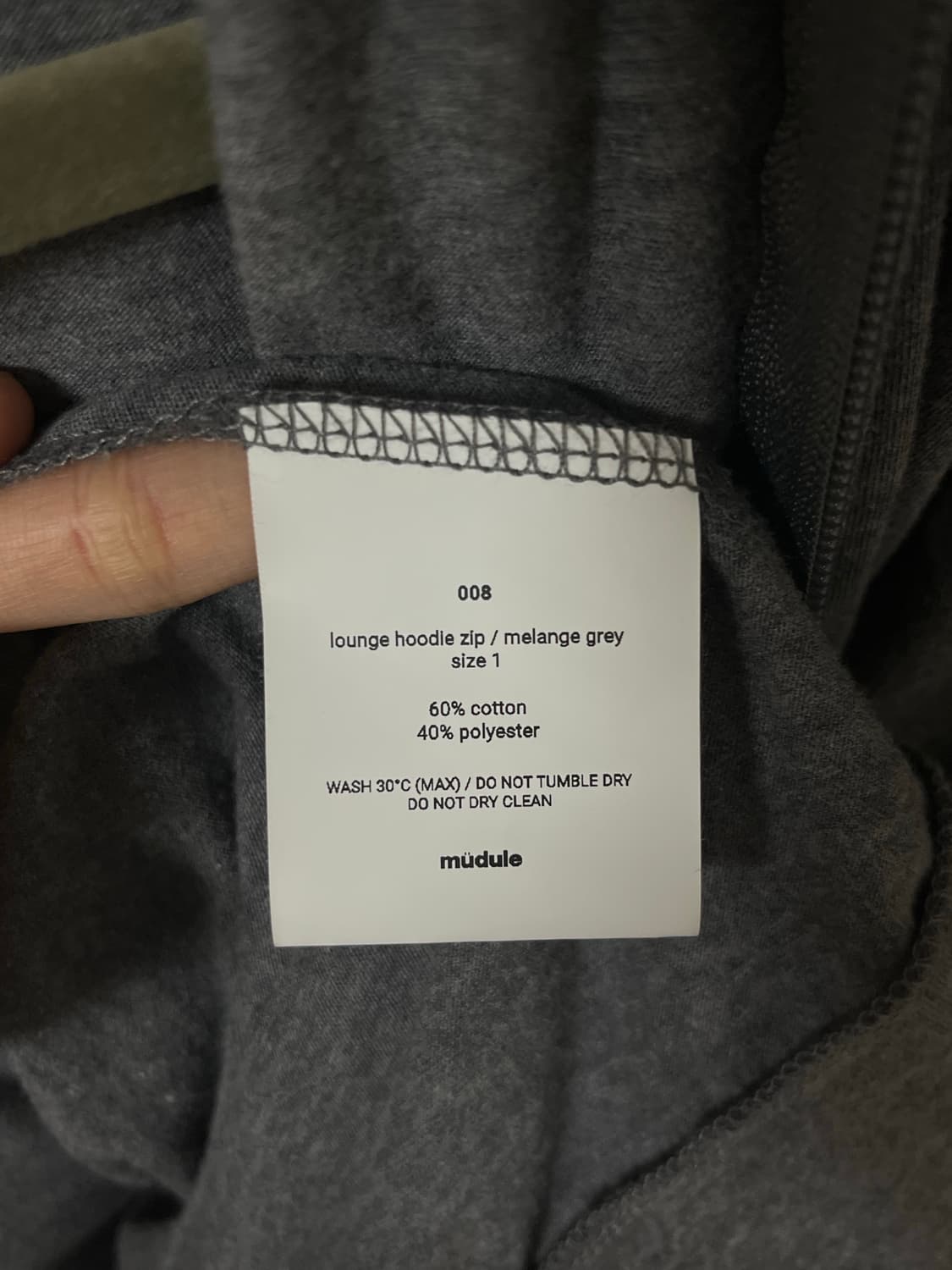 [1]머듈 라운지 후드집업 그레이 상품이미지2