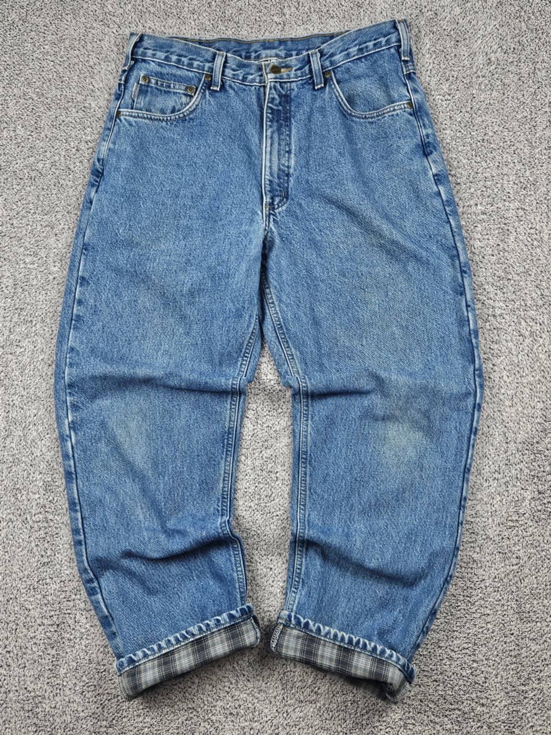 칼하트 헤비 플란넬 데님 워크 팬츠 ( 34 X 30 ) / 10375 상품이미지1