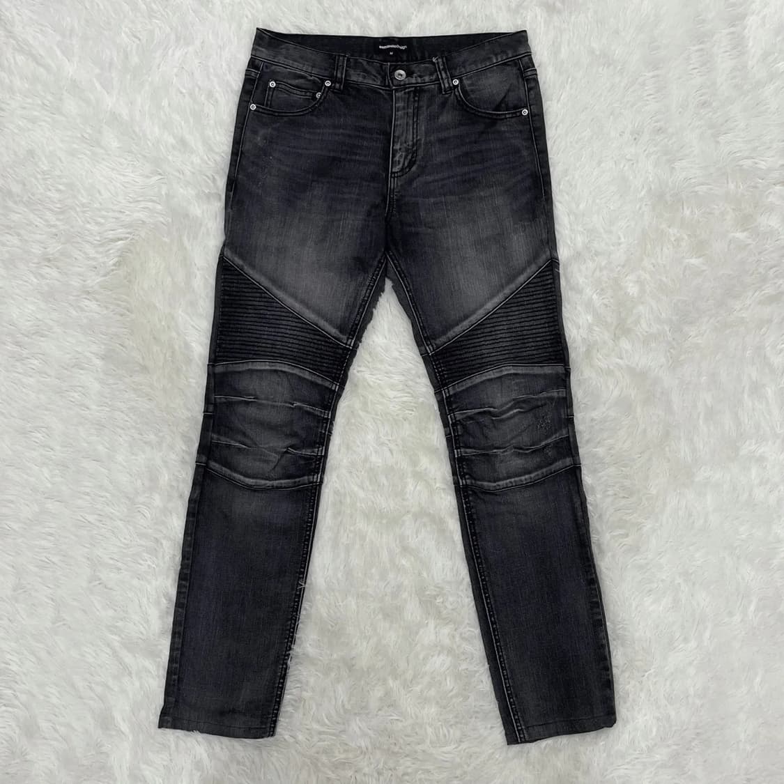 흑청 바이커 데님 팬츠 상품이미지1