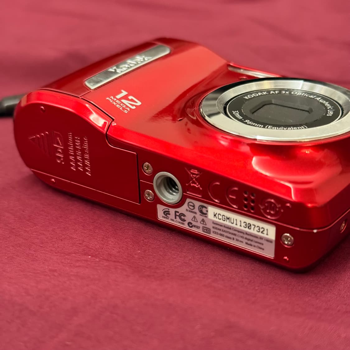 배터리커버깨끗!) 코닥 이지쉐어 C143 레드 상품이미지6
