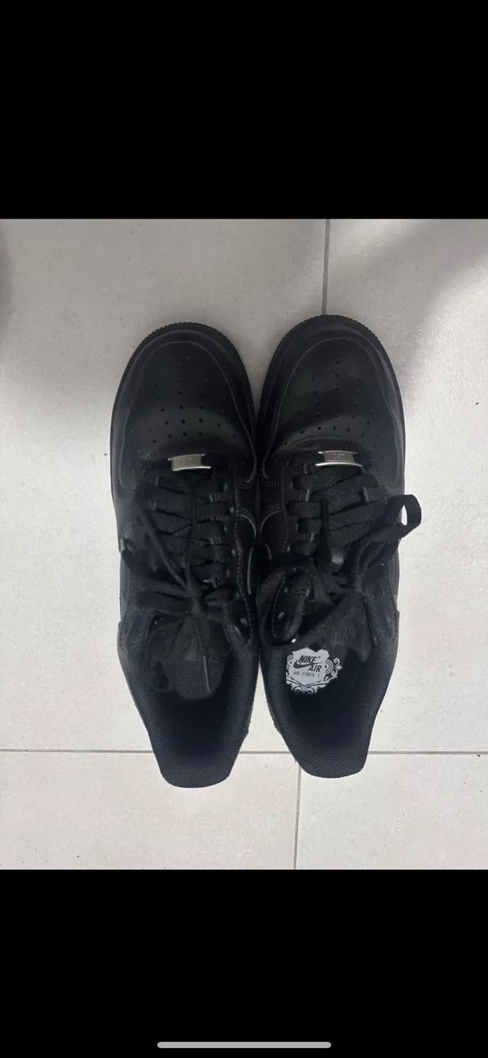나이키 에어포스1 올블랙 260 사이즈 nike air force 상품이미지1