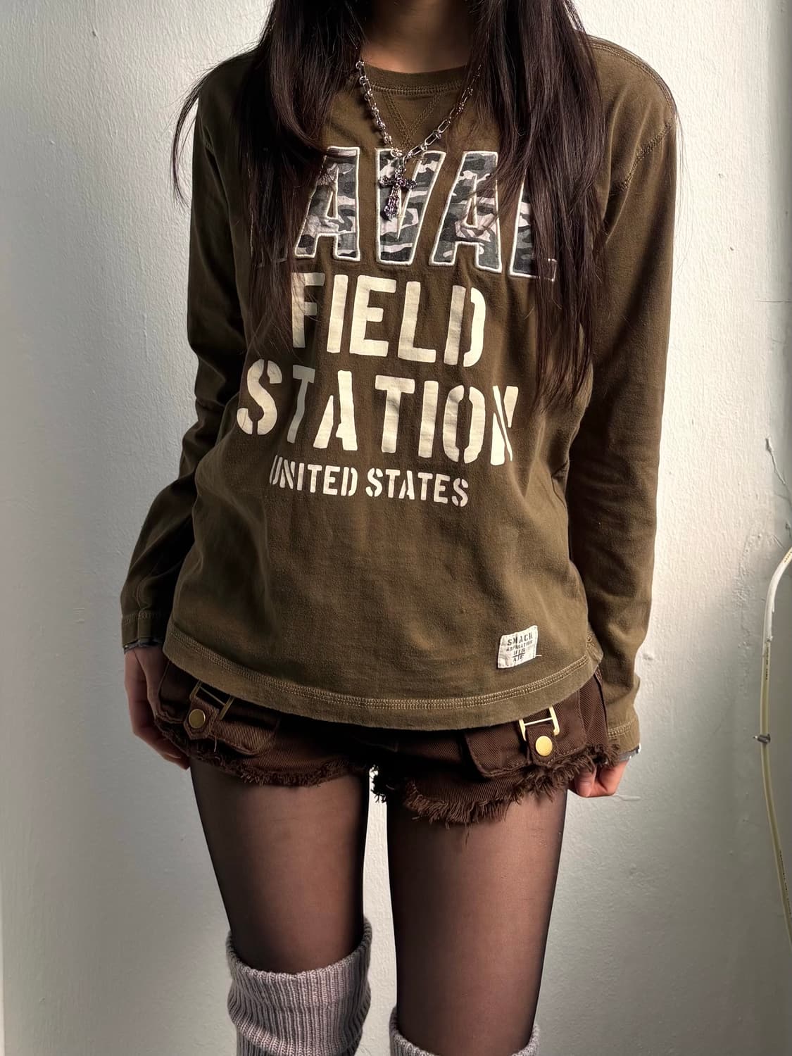 Vintage Khaki Long Sleeve  상품이미지1