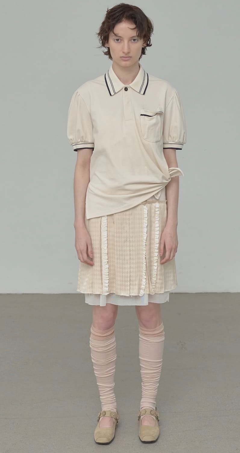 오픈와이와이 flapper pleats dress ivory 상품이미지2
