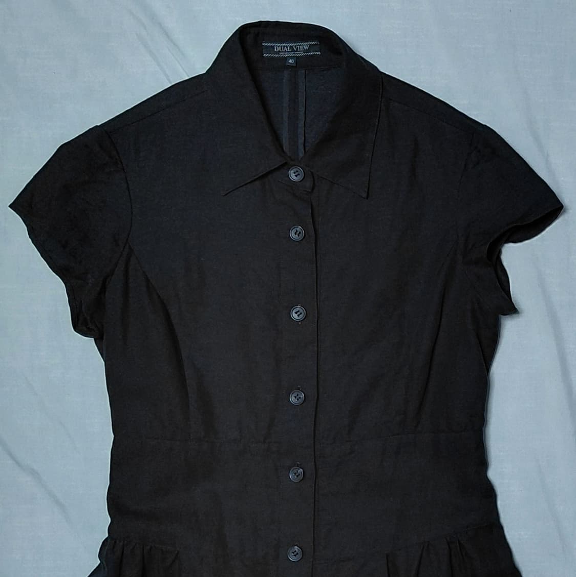 DUAL VIEW 린넨 텐셀 혼방 셔츠 원피스 (40사이즈/M) 상품이미지3