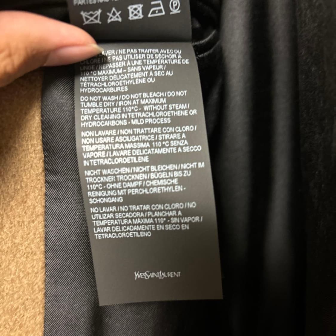 [차은우님 착용] 생로랑 23AW 울 오버사이즈 코트 상품이미지9