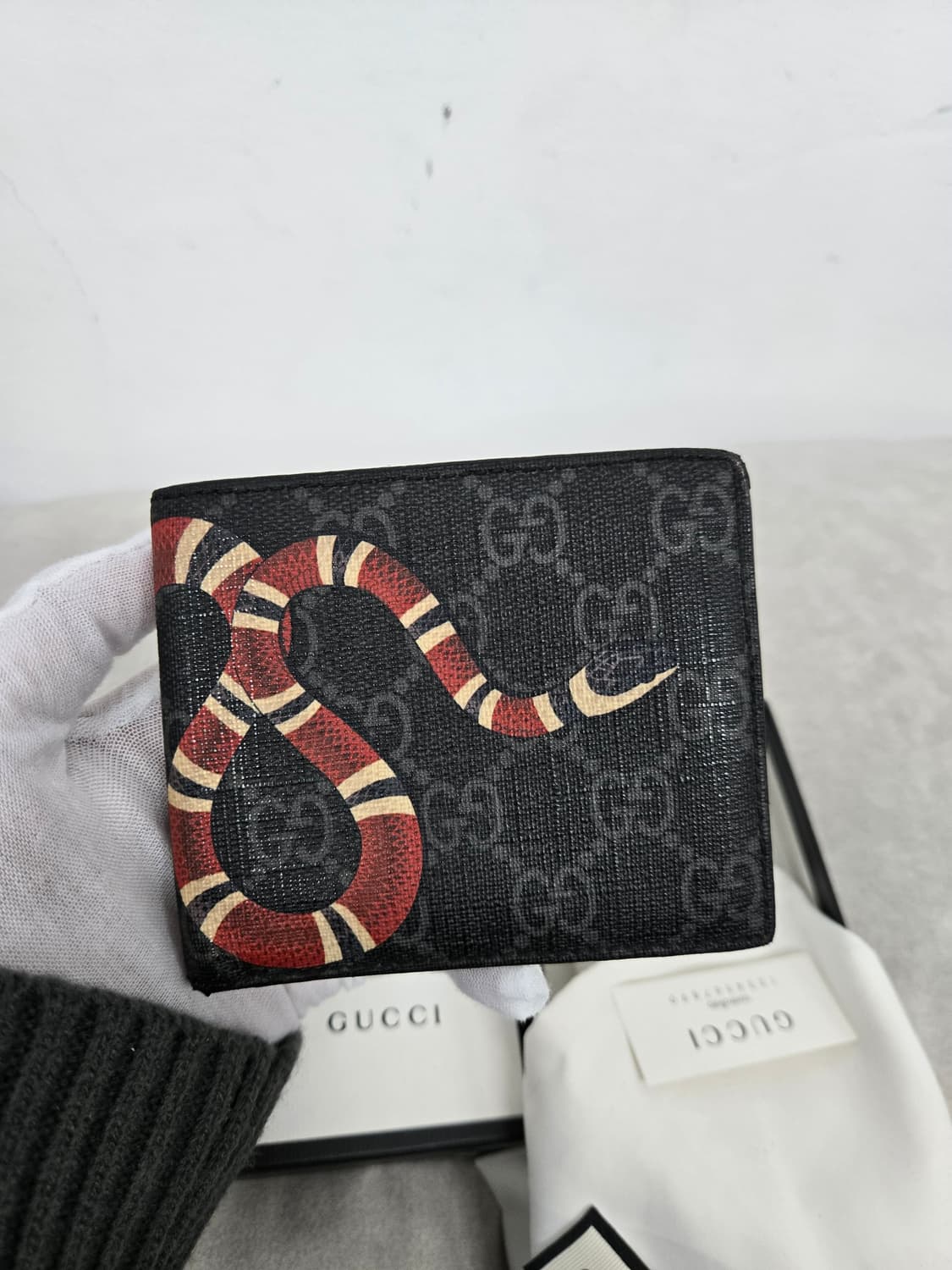 [보증서 정품] 구찌 킹스네이크 반지갑 상품이미지3