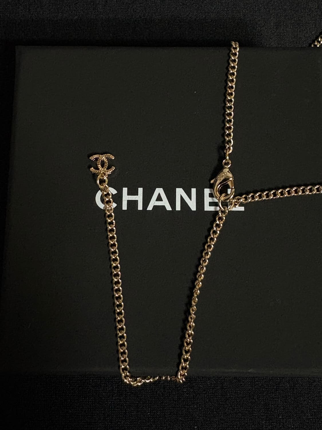 샤넬 cc로고 정품 업사이클링 골드 체인 목걸이 상품이미지3