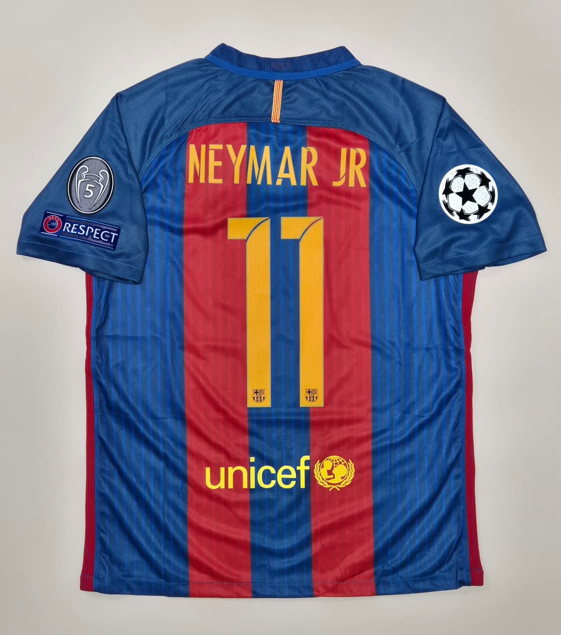 16-17 바르셀로나 홈 네이마르 유니폼 M사이즈 레플리카  상품이미지1