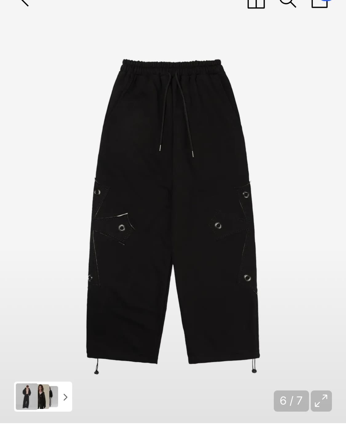 팬시클럽 빅 크로스 아일릿 후드집업 팬츠 트레이닝 셋업 상품이미지3