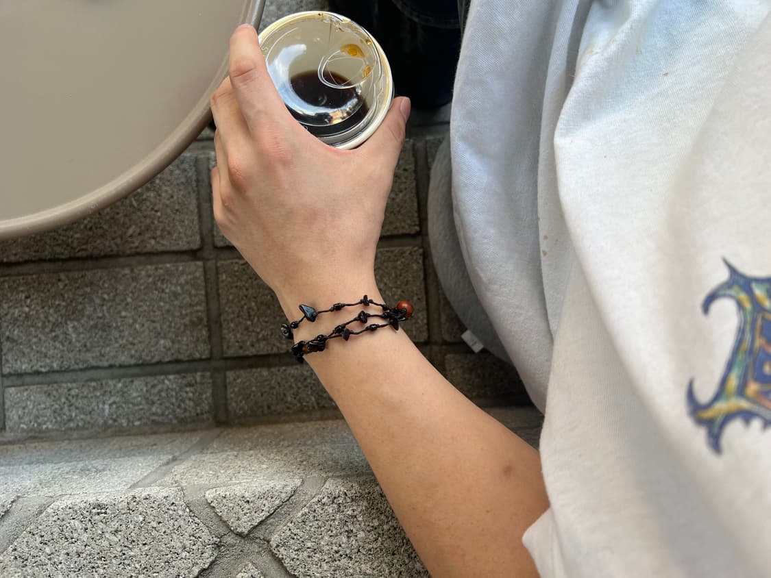 빈티지 돌기 끈 팔찌 상품이미지2