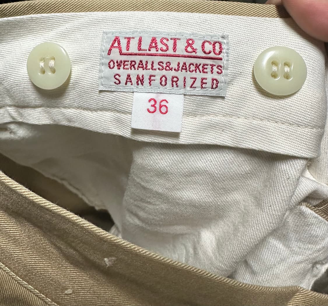 타임원클로딩 엣라코 Atlast&co 25ss 치노 36 상품이미지3