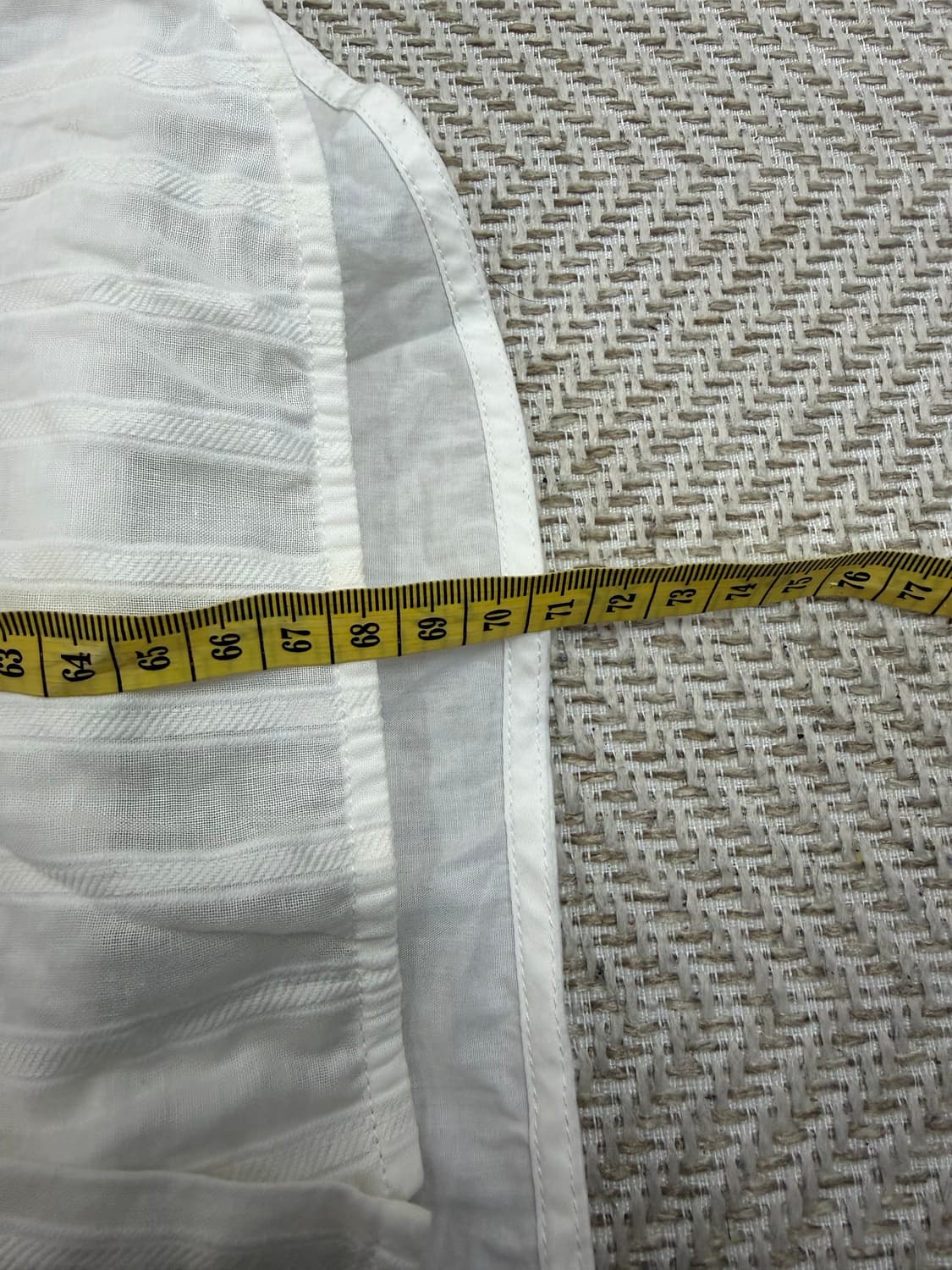 정품) 산드로 여성 자수 스트라이프 셔츠 1 상품이미지8