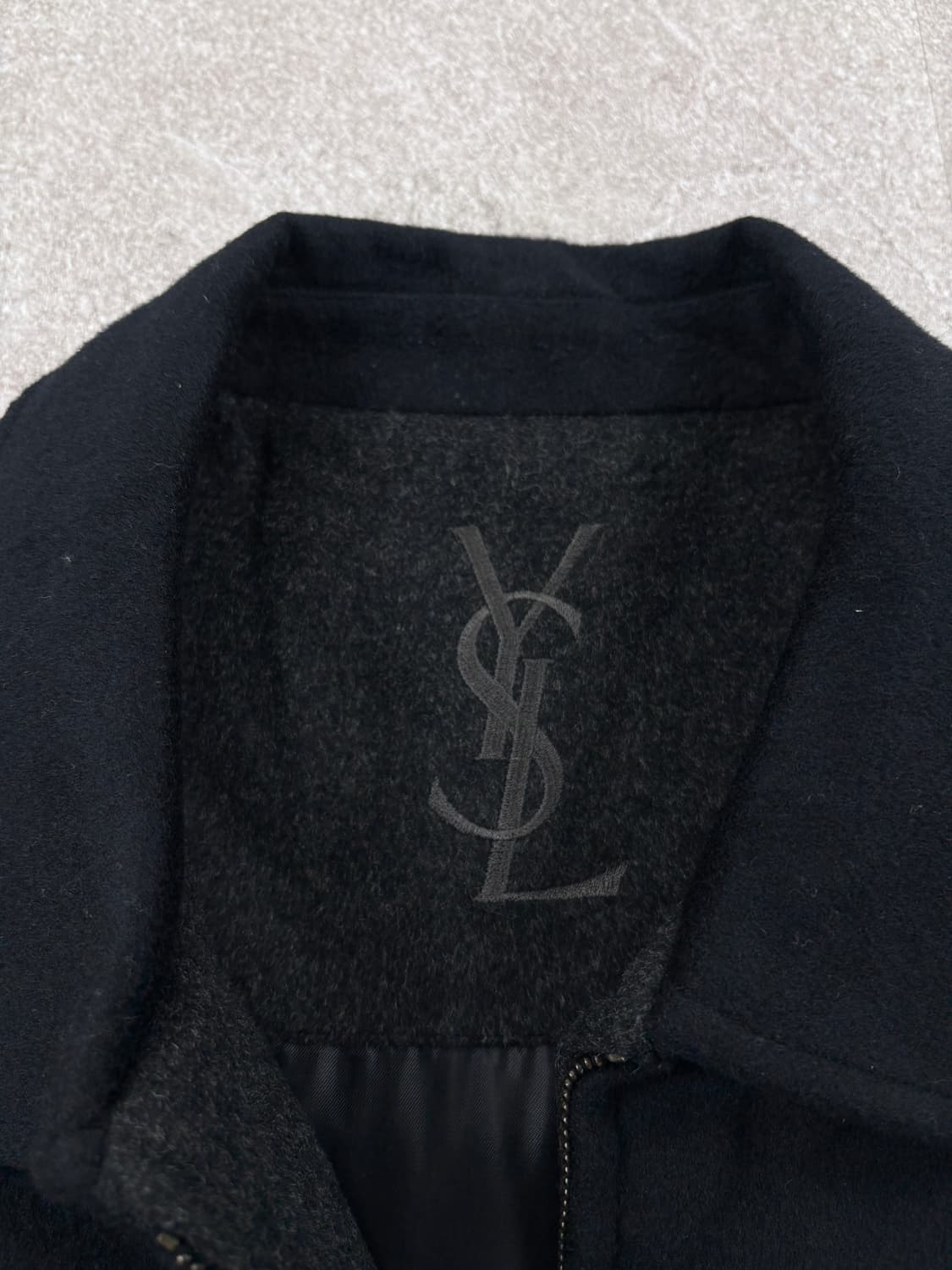 입생로랑 90‘ 울 블루종 자켓 상품이미지4