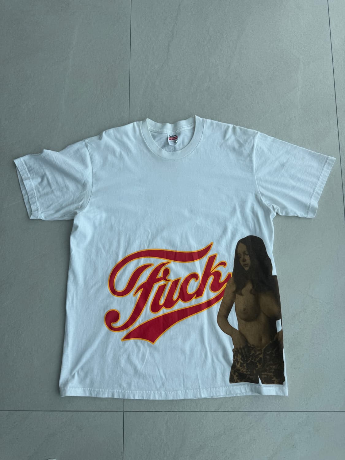 슈프림x히스테릭글래머 fuck 티셔츠 상품이미지1