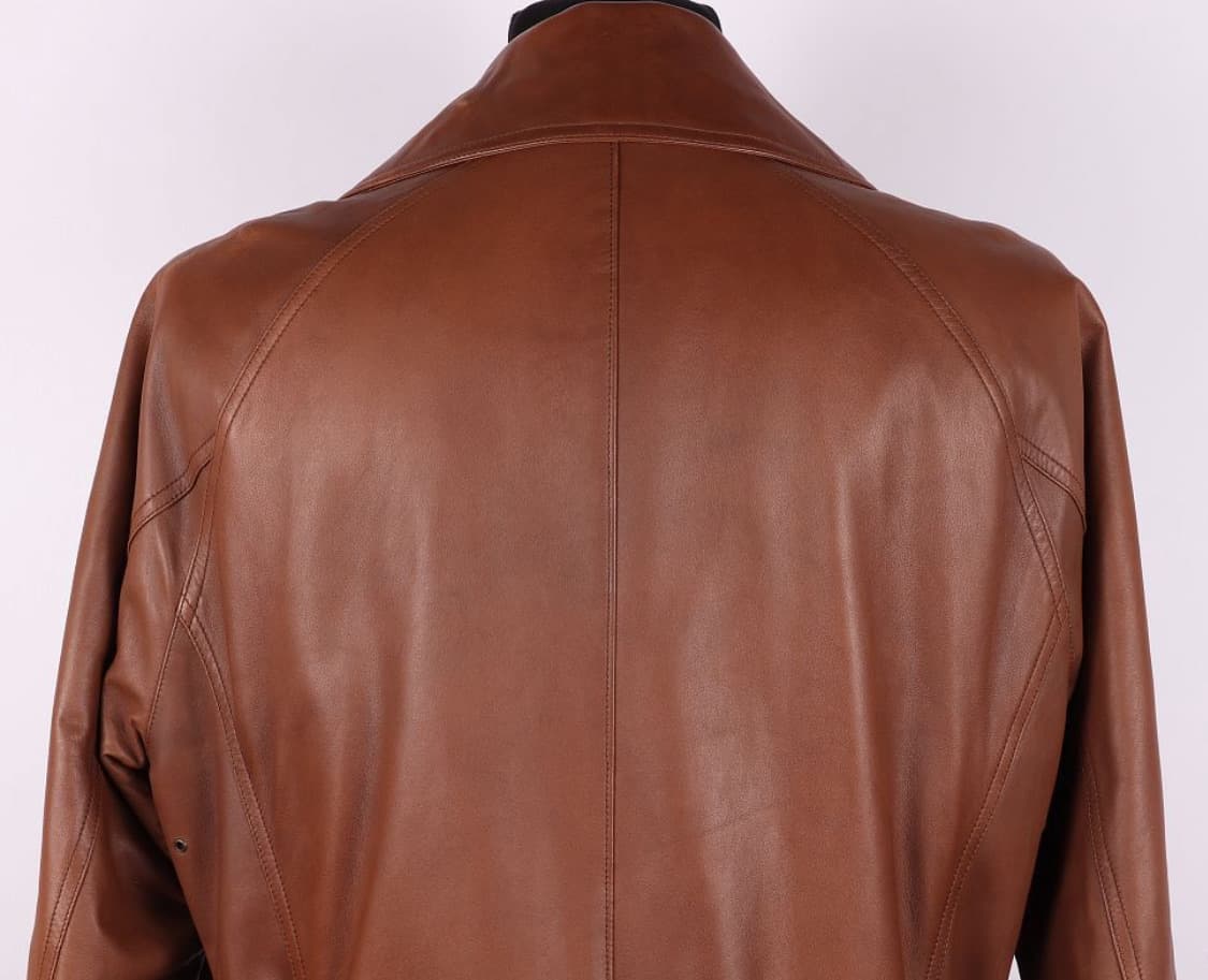 랄프 로렌 퍼플라벨 벨티드 재킷(레더-램스킨)L 사이즈-해외발송 상품이미지9