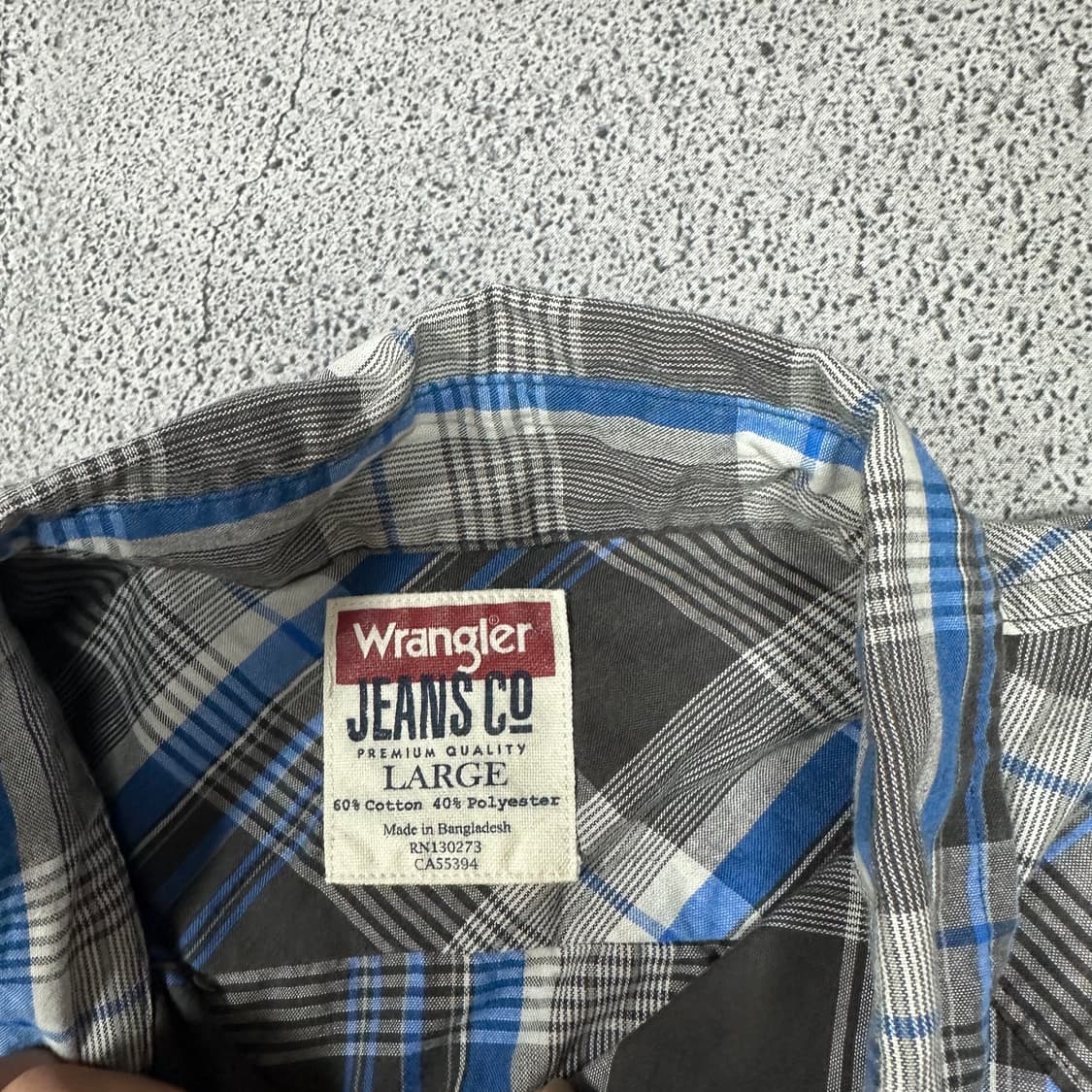 ✨ (바배) 랭글러 체크 패턴 셔츠 상품이미지3