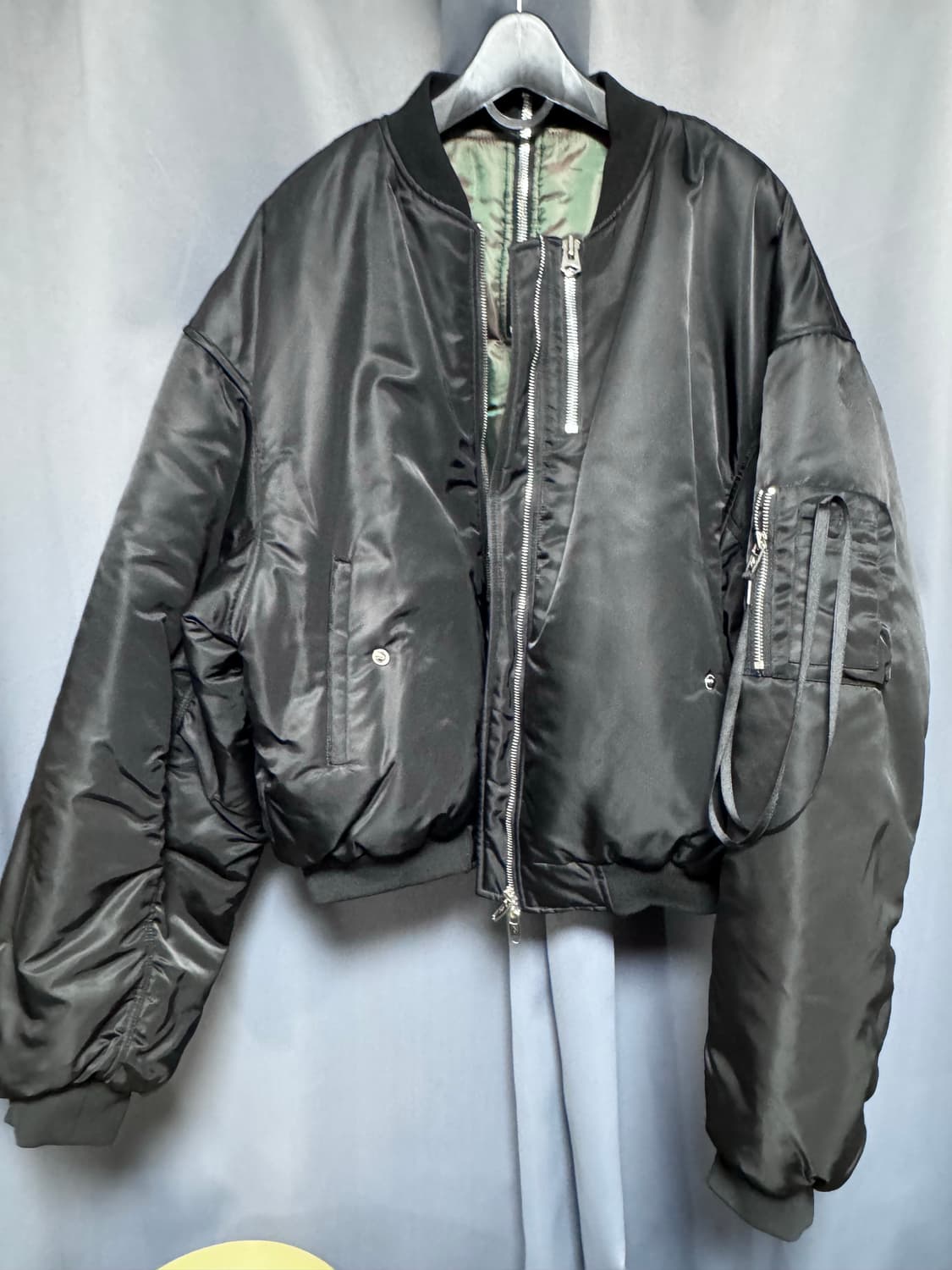 어나더유스 멀티 지퍼 ma-1 블랙 상품이미지3