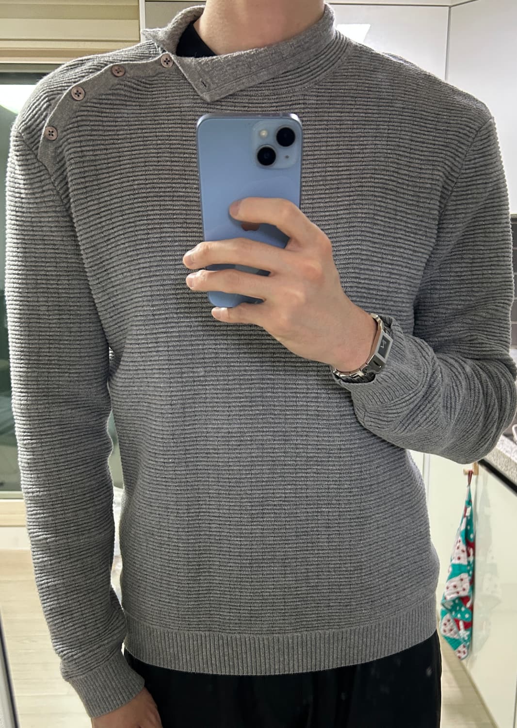 알마니 사선 니트 상품이미지6