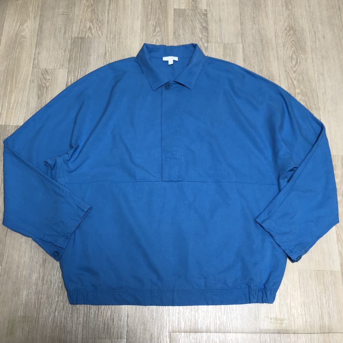 (XL) 코스 COS 코튼 믹스 아노락 기모노 자켓 블루 상품이미지1