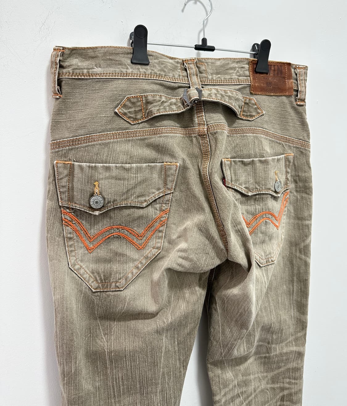 EDWIN flare back strap denim pants 상품이미지7