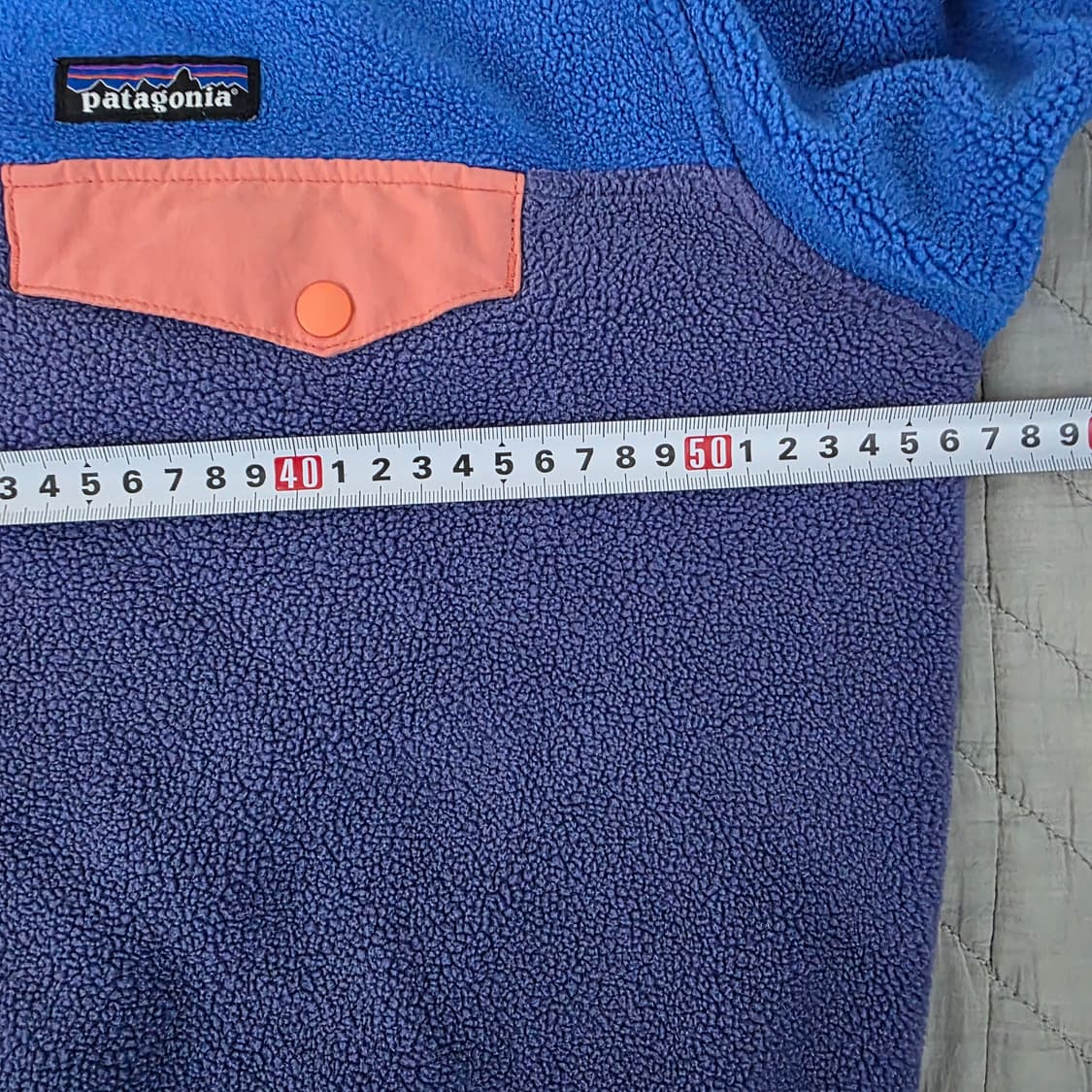 [L] 빈티지 파타고니아 신칠라 플리스 스냅 풀오버 블루/퍼플 상품이미지8