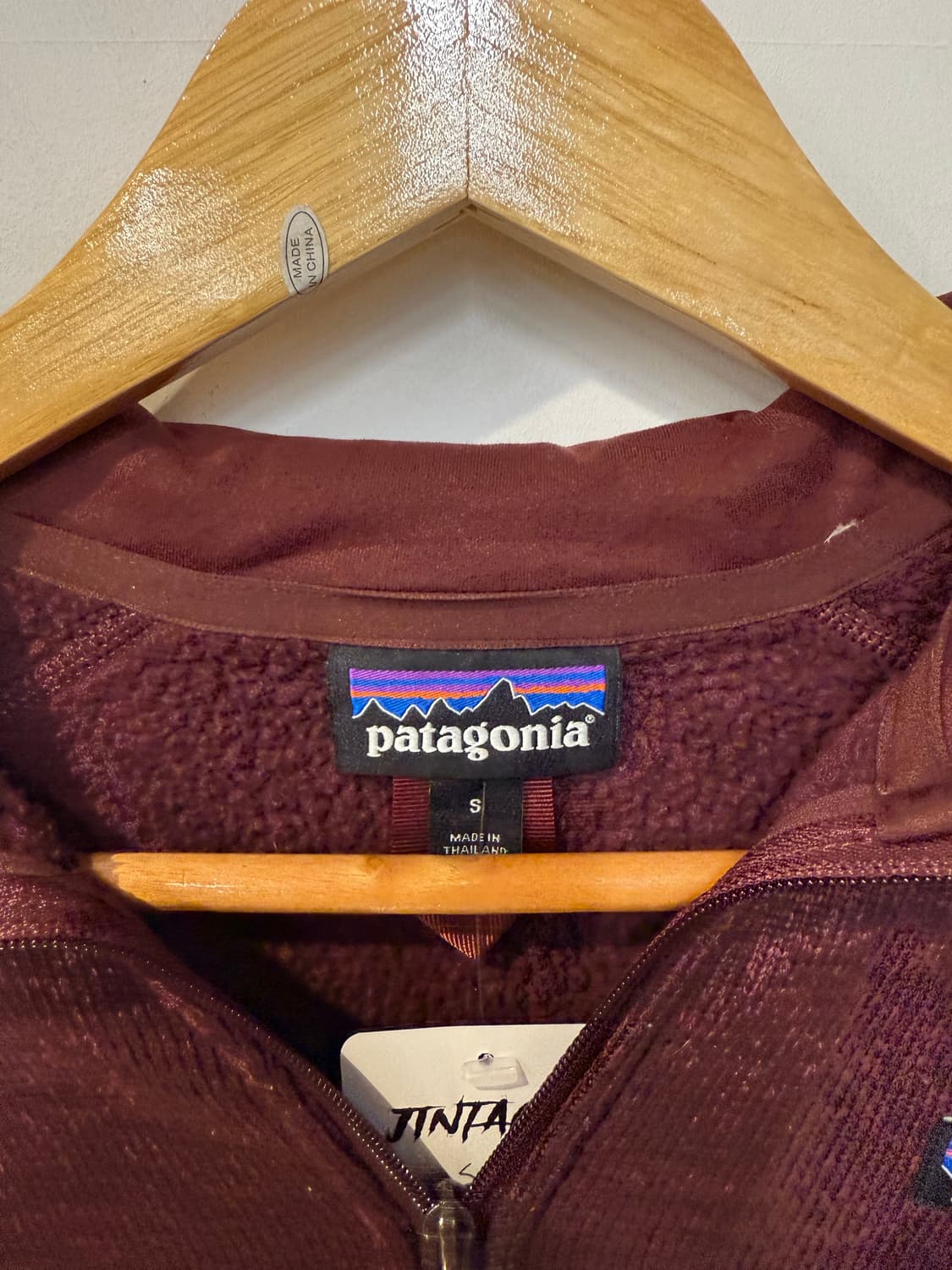 파타고니아 버건디 플리스 하프집업 상품이미지3