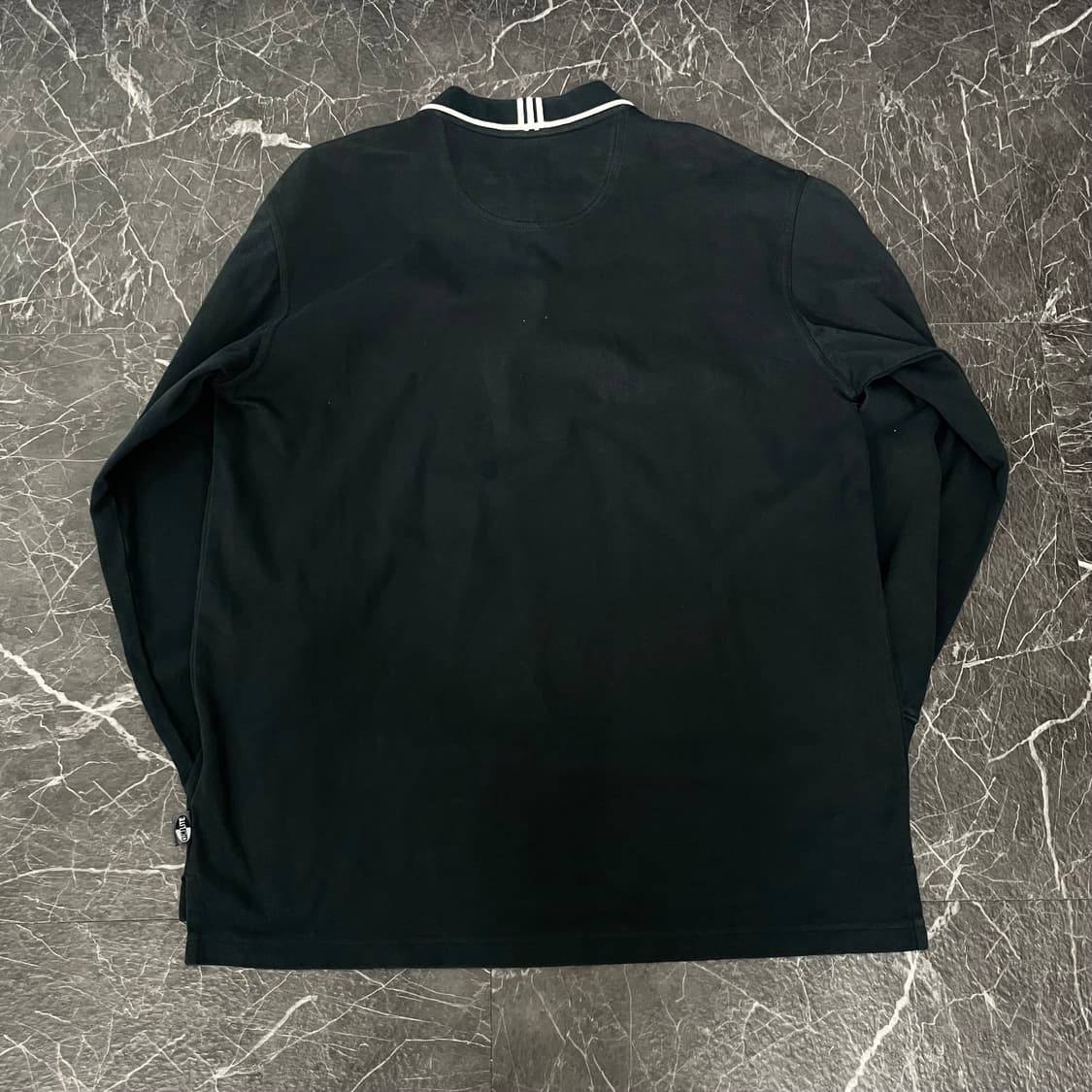 아디다스 블랙 카라넥 롱 슬리브 반집업 상품이미지4