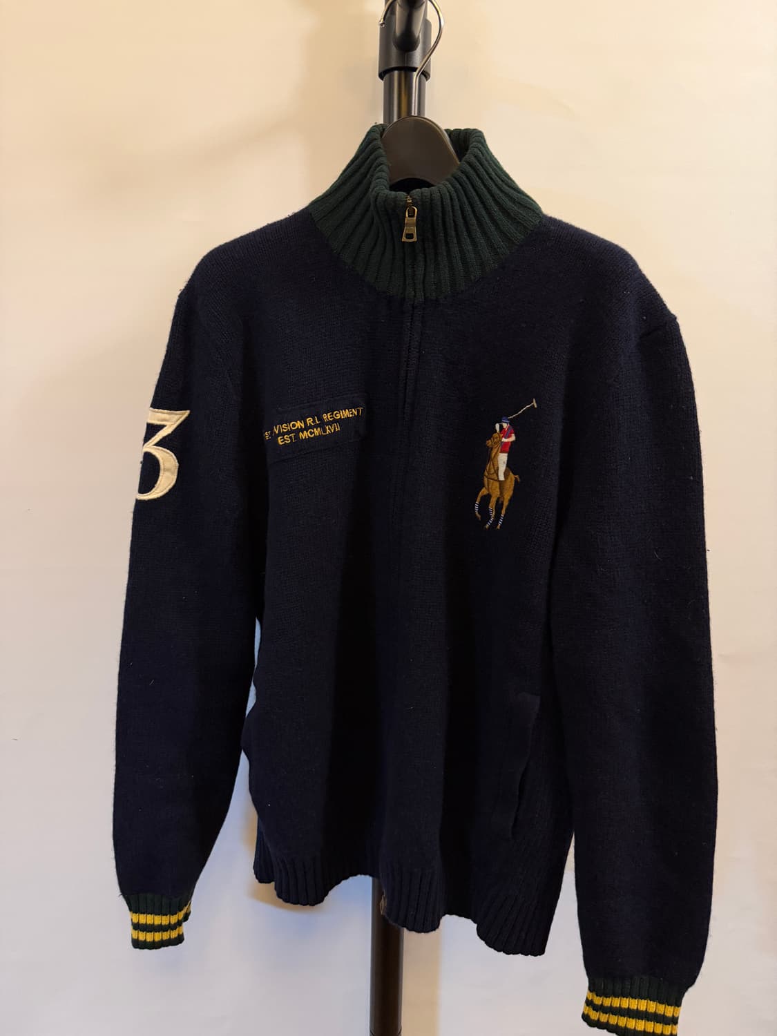 폴로 빅포니 램스울 니트집업 상품이미지3