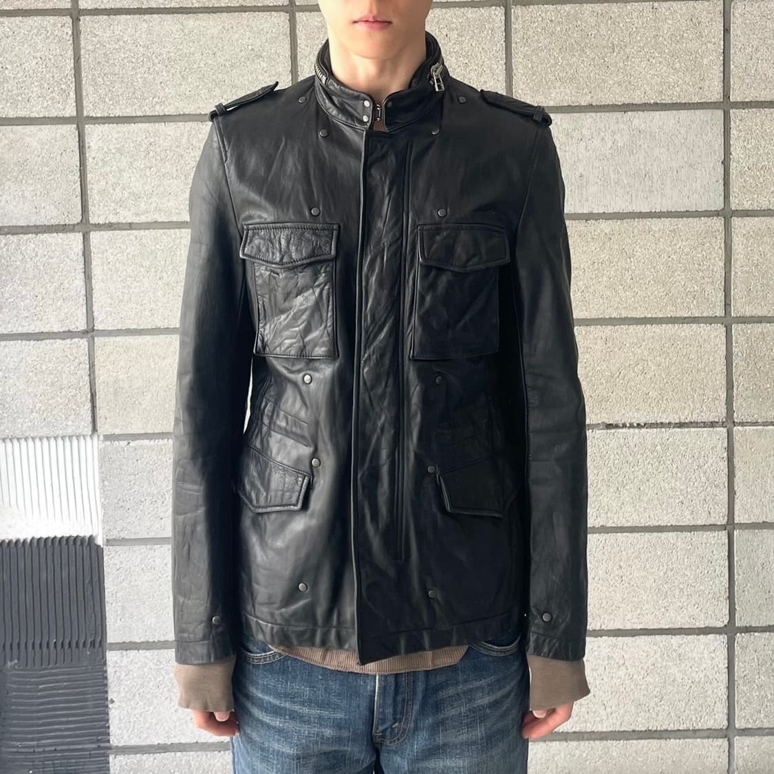 나노유니버스 레더 m65 자켓 상품이미지1