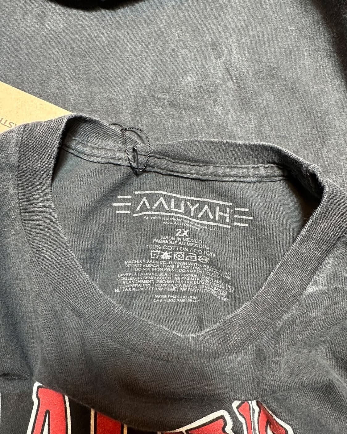 알리야 Aaliyah 페이드 프린팅 롱슬리브 티셔츠 상품이미지6