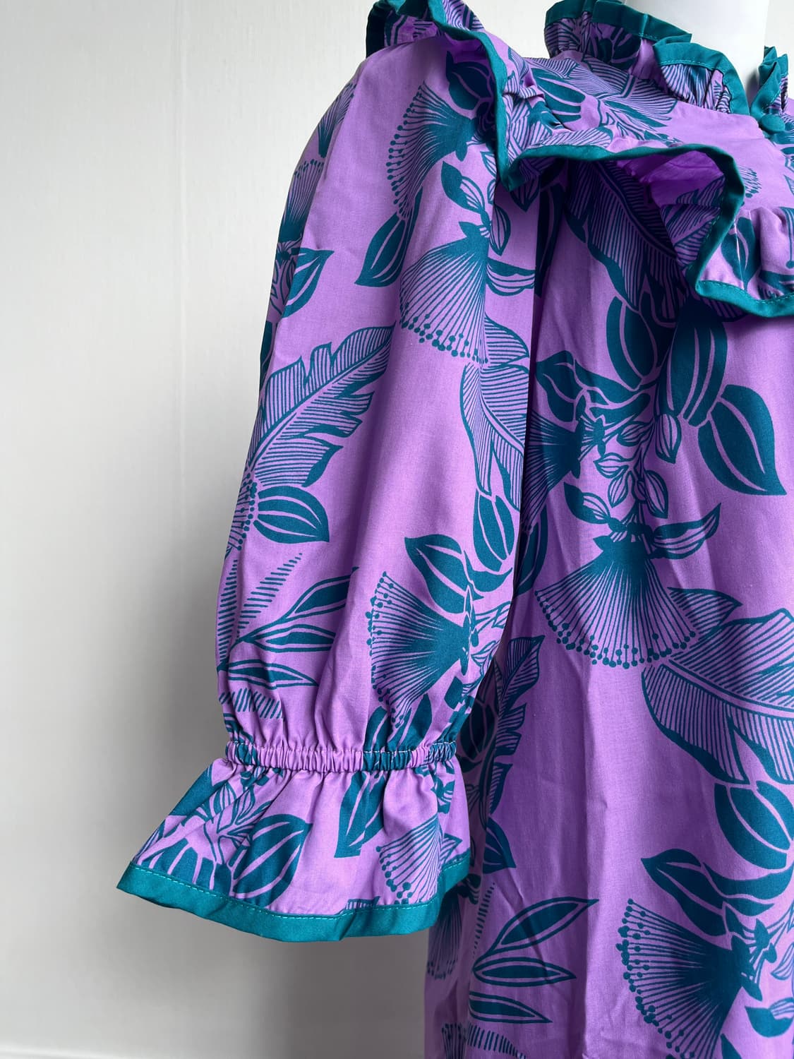 Hilo Hattie 프릴 카라 롱 원피스 상품이미지4