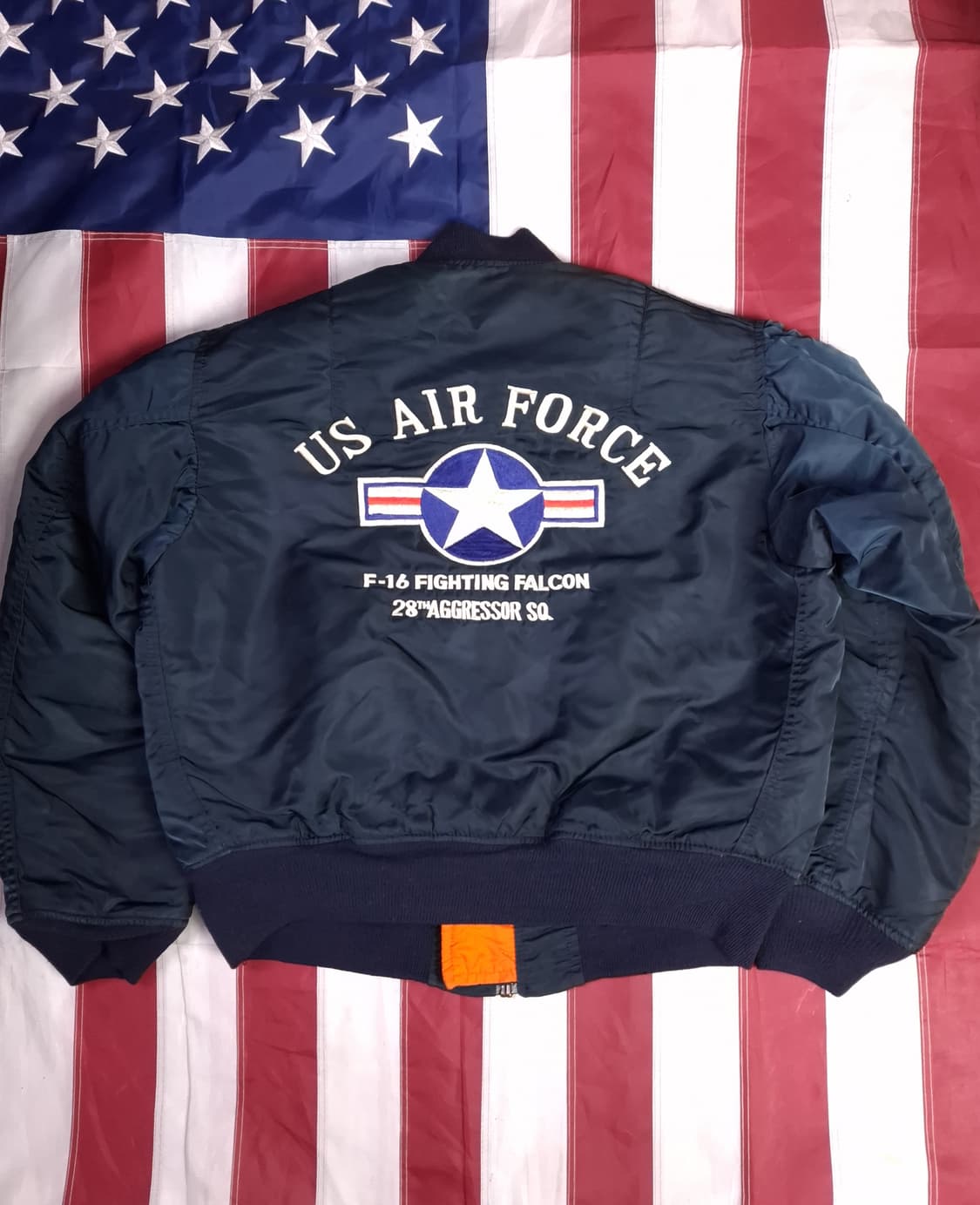오리지날 미국제조 알파사 민수용 미공군 MA-1 항공점퍼 상품이미지1