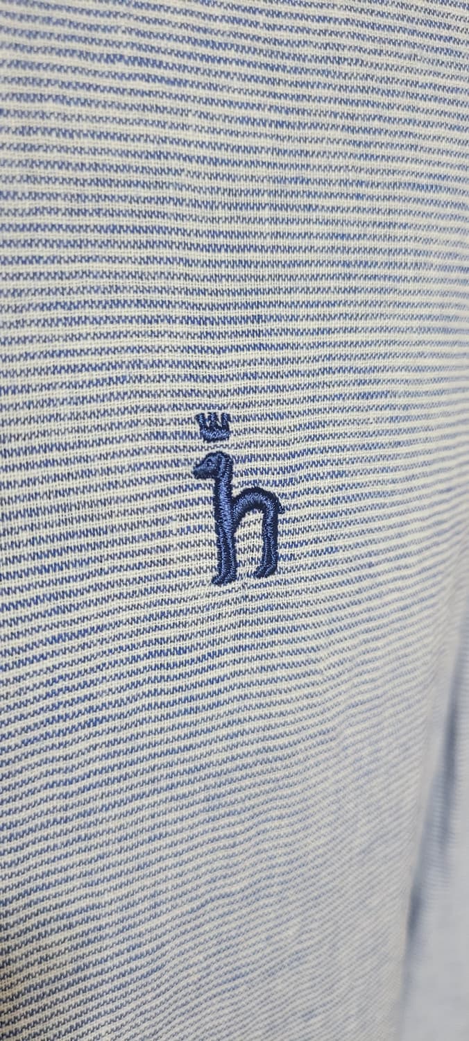 남성105사이즈)헤지스 스트라이프 헨리넥 셔츠(마45%) 상품이미지4