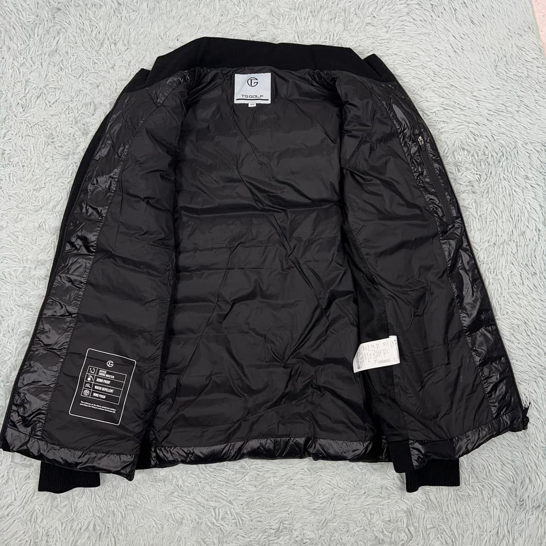 TG골프 남성 니트 배색 구스다운 경량패딩 100 상품이미지9