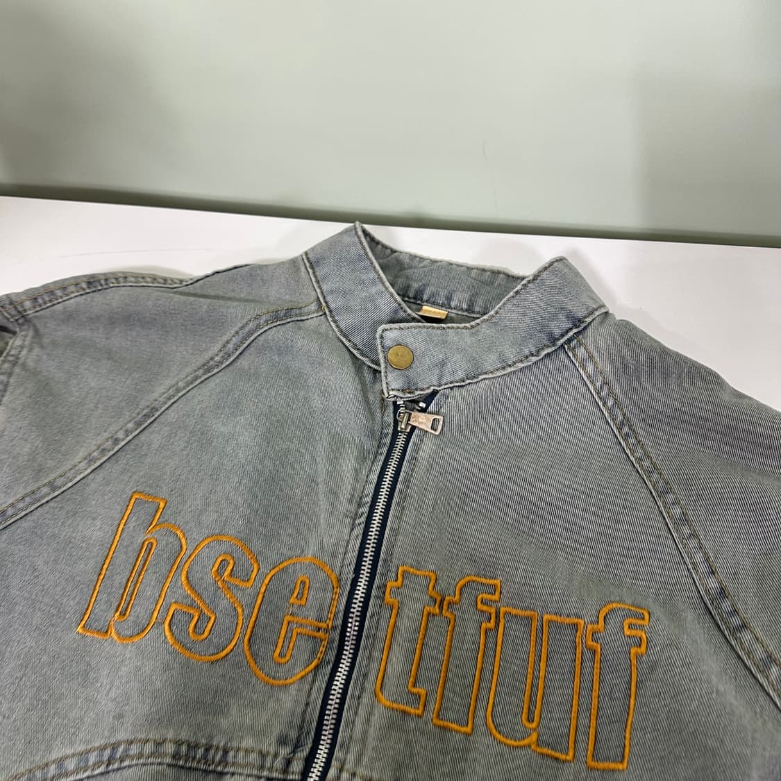 L VTG 연청 레이싱 데님자켓 상품이미지5