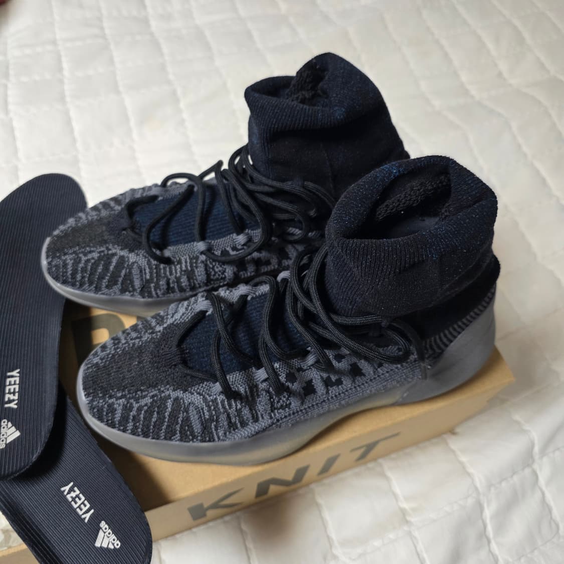 (새상품) 아디다스 이지 베스킷볼 니트 슬레이트 블루 285사이즈 상품이미지2